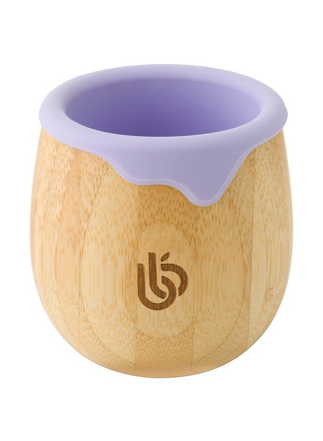 bamboo bamboo Baby and Dinky Toddler Cup, Bamboo Sippy for Toddlers, with Silicone Drip Rim for Teeth and Gum Protection, 150ml Capacity for Transitioning Toddlers (Lilac) - Image 1