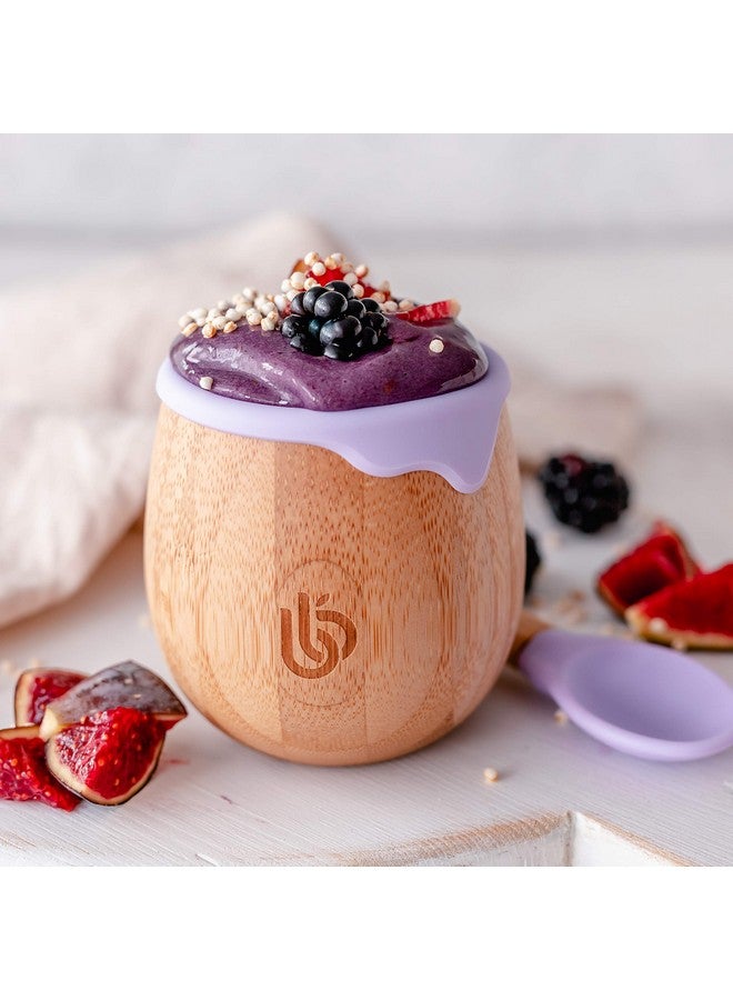 bamboo bamboo Baby and Dinky Toddler Cup, Bamboo Sippy for Toddlers, with Silicone Drip Rim for Teeth and Gum Protection, 150ml Capacity for Transitioning Toddlers (Lilac) - Image 2