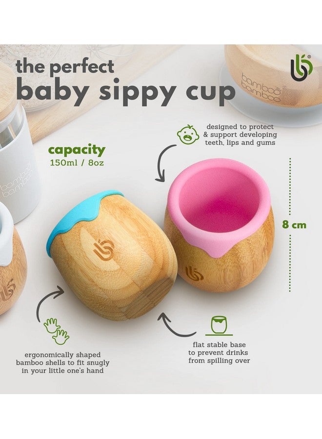 bamboo bamboo Baby and Dinky Toddler Cup, Bamboo Sippy for Toddlers, with Silicone Drip Rim for Teeth and Gum Protection, 150ml Capacity for Transitioning Toddlers (Lilac) - Image 3