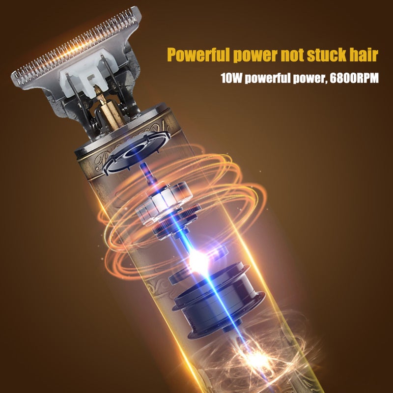 Electric Clippers USB Cordless Hair Clipper with Limit Combs Digital Display Hair Trimmer for Men Barbers Home - Image 2