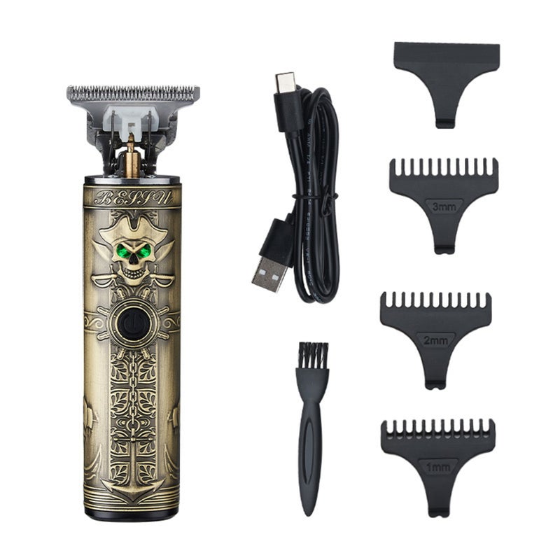 Electric Clippers USB Cordless Hair Clipper with Limit Combs Digital Display Hair Trimmer for Men Barbers Home - Image 1