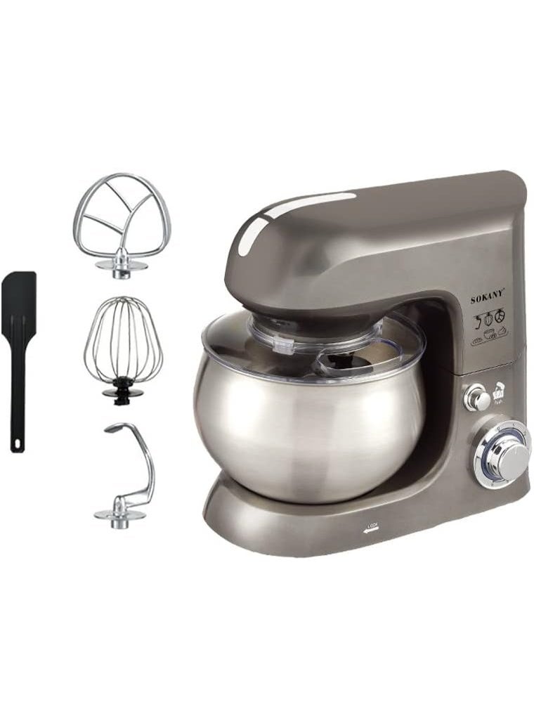 SOKANY SK-266 Stand Mixer 1500W – 6.5L Stainless Steel Bowl, Dough Hook, Whisk & Beater Attachments - Image 3