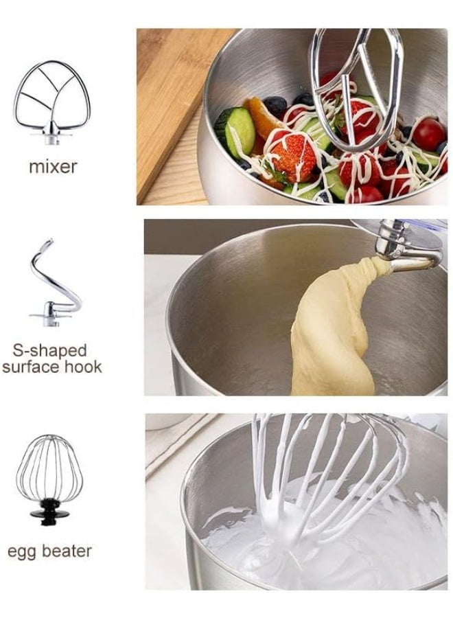 SOKANY SK-266 Stand Mixer 1500W – 6.5L Stainless Steel Bowl, Dough Hook, Whisk & Beater Attachments - Image 5
