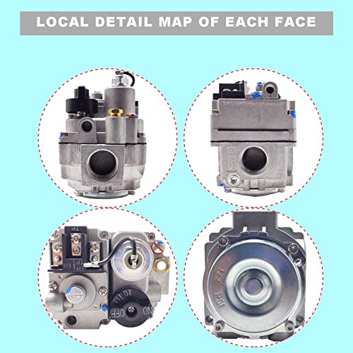 MCAMPAS 700-506 Millivolt Gas Valve Replacement for Robertshaw 700 Series, 200,000 BTU/H Fast Opening, Compatible with Millivolt Combination Valve -Natural Gas - Image 3