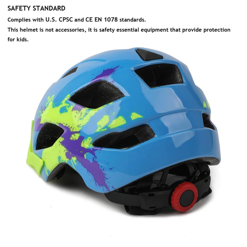 EXCLUSKY Kids Helmet, Exclusky Kids Bike Helmet Adjustable Safety Lightweight Children Bicycle For Skating Cycling Scooter Boys And Girls Bicycle Helmets Ages 5-8-14 - Image 4