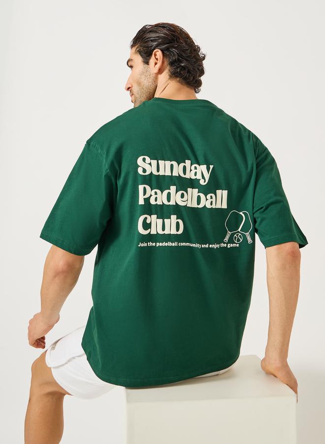 Styli Graphic Print Oversized Jersey T-Shirt - Image 1