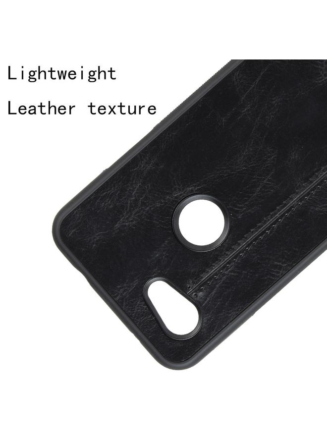 زبون جراب لهاتف Google Pixel 3a XL مقاوم للصدمات بنمط جلد البقر المخيط، مصنوع من مادة البولي يوريثين الحراري + البولي يوريثان الحراري + مادة TPU - Image 4