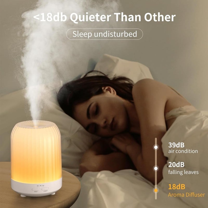 Lullaxx Aromatherapy Diffusers，Essential Oil Diffuser,humidifier Home essential oil aromatherapy with Auto Shut-Off Function for Office Home bedroom living room (warm colour,250ml) - Image 2