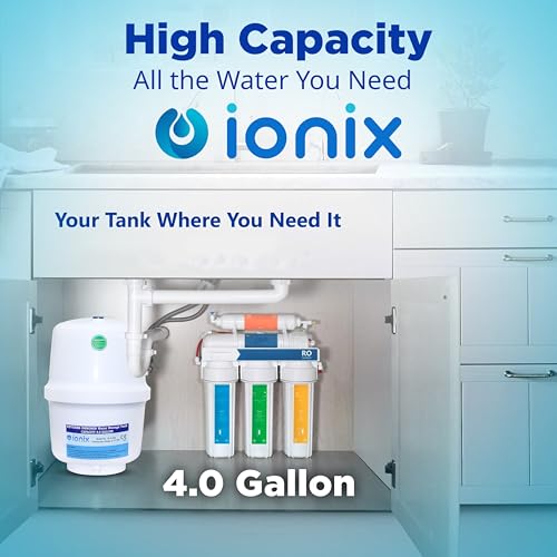IONIX Ro pressure tank with tank valve, RO Pre-Pressurized Water Storage Tank | Ro Pressure Tank with 4 Gallon Capacity - Image 5