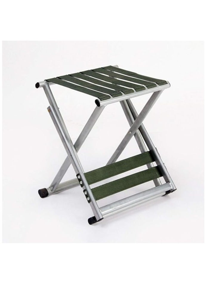 Generic Heavy-Duty Camping Steel Folding Chair – Backless Outdoor Stool/Table with Nylon Strap Support  - Image 2