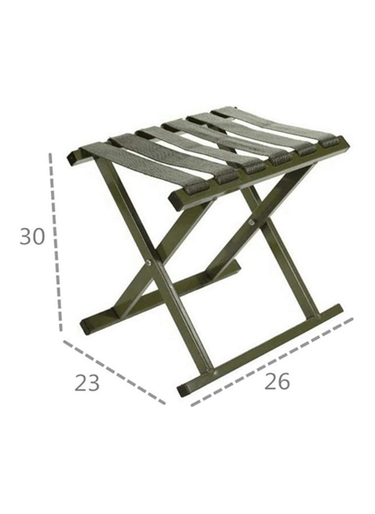 Generic Heavy-Duty Camping Steel Folding Chair – Backless Outdoor Stool/Table with Nylon Strap Support  - Image 4