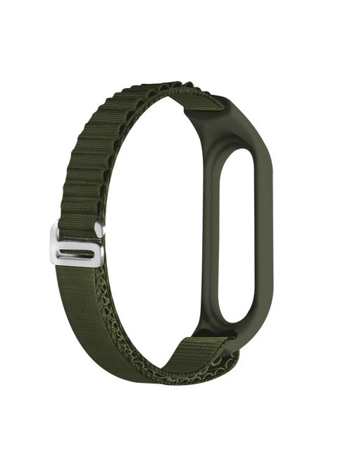 For Mi Band 9/8 Strap Universal Alpine Loop Strap Mi Band Mi34567 Nylon Strap-Color:5# Green-Specifications:Meter 3/4/5/6/7 General