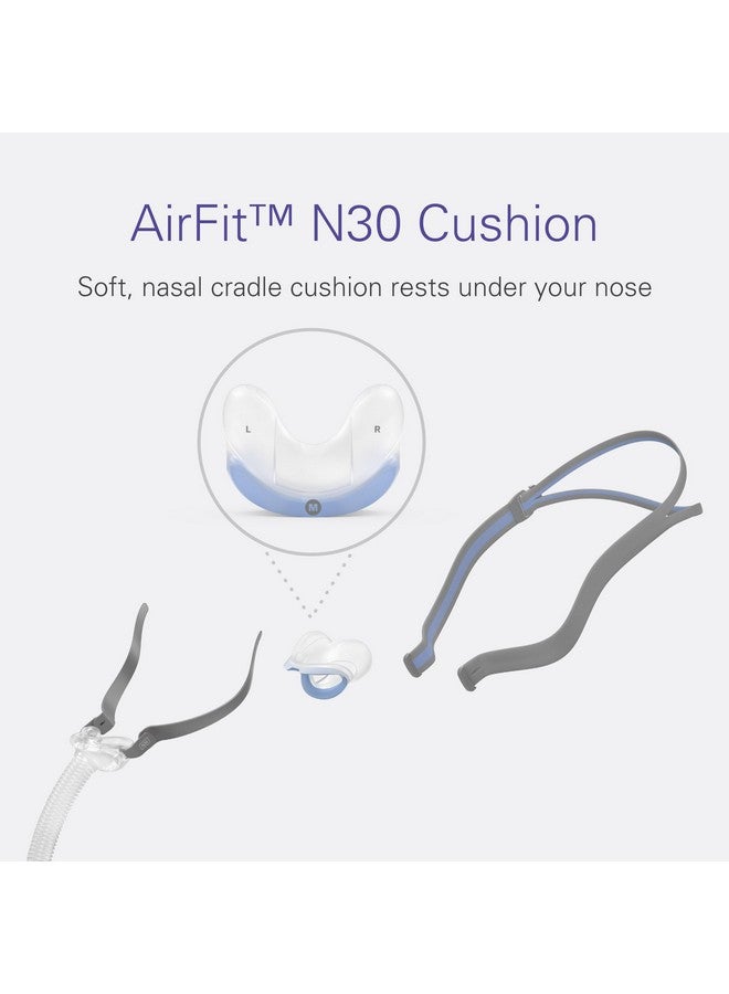 ريسمد وسادة ResMed AirFit N30 - وسادة بديلة لقناع CPAP الأنفي - سيليكون ناعم - مستلزمات وملحقات CPAP الطبية - متوسطة - Image 3
