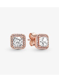 14k Rose gold-plated stud earrings with clear cubic zirconia - pzsku/Z7E8182A3620471C71D4CZ/45/1741316592/defaeec5-e78d-4fcb-9140-03b0e0ebd0d4