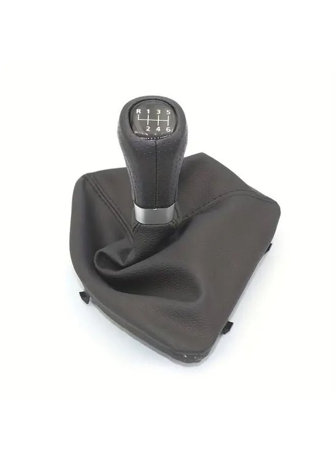 BMW 1 Series E81 E82 E87 E88 2003 2013 6 Speed Leather Gear Shift Knob with Boot - Image 1