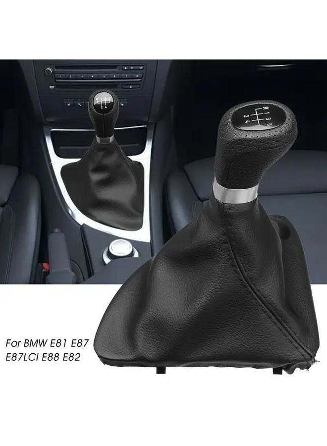 BMW 1 Series E81 E82 E87 E88 2003 2013 6 Speed Leather Gear Shift Knob with Boot - Image 4
