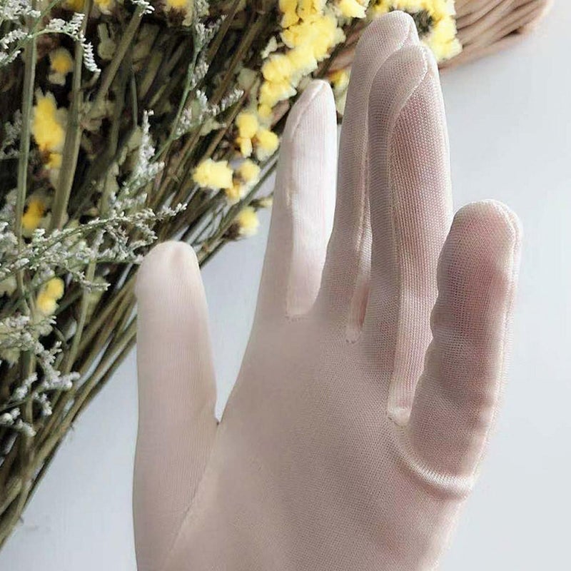 Silk Beauty Gloves 1 Pair Portable Moisture Gloves Hand Care Multi-Function for Overnight Skin Moisturizing and Sun Protection - Image 3