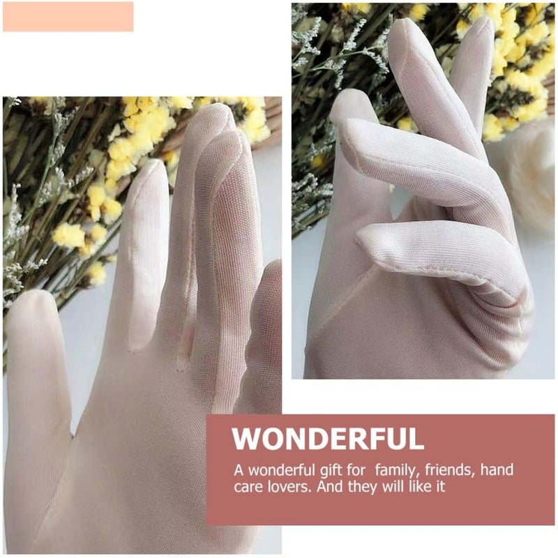 Silk Beauty Gloves 1 Pair Portable Moisture Gloves Hand Care Multi-Function for Overnight Skin Moisturizing and Sun Protection - Image 5