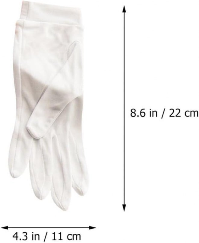 Silk Beauty Gloves 1 Pair Portable Moisture Gloves Hand Care Multi-Function for Overnight Skin Moisturizing and Sun Protection - Image 2