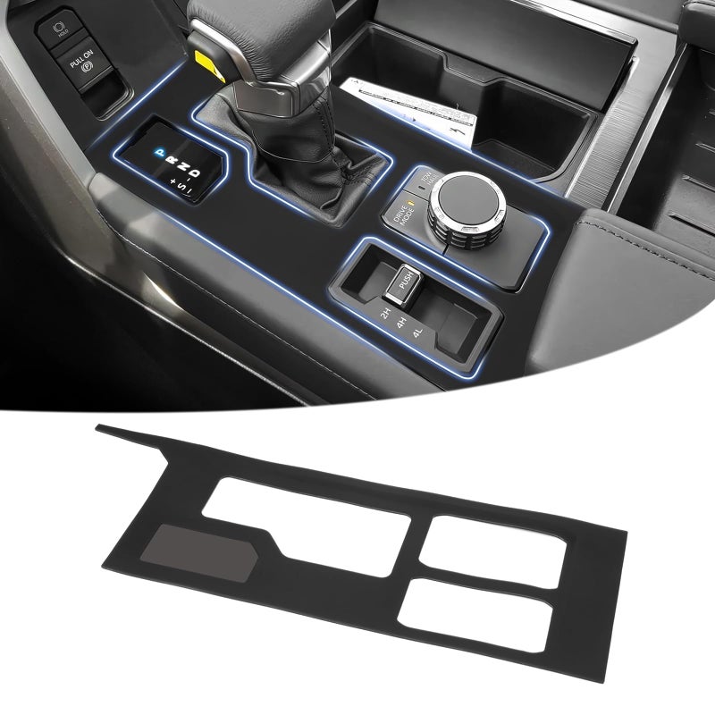 Autorder Central Control Gear Shift Panel Trim Cover for 2022 2023 2024 2025 2026 Toyota Tundra/Sequoia Accessories,Silicone Dashboard Gear Shift Cover Panel for Scratch & Dust Resistant - Black - Image 1