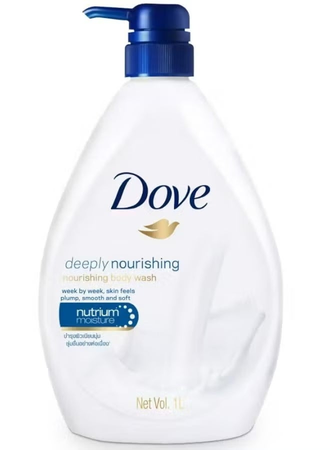 Dove Deeply Nourishing Body Wash Nutrium Moisture – 1000ml | Hydrating & Softening Shower Gel - Image 1