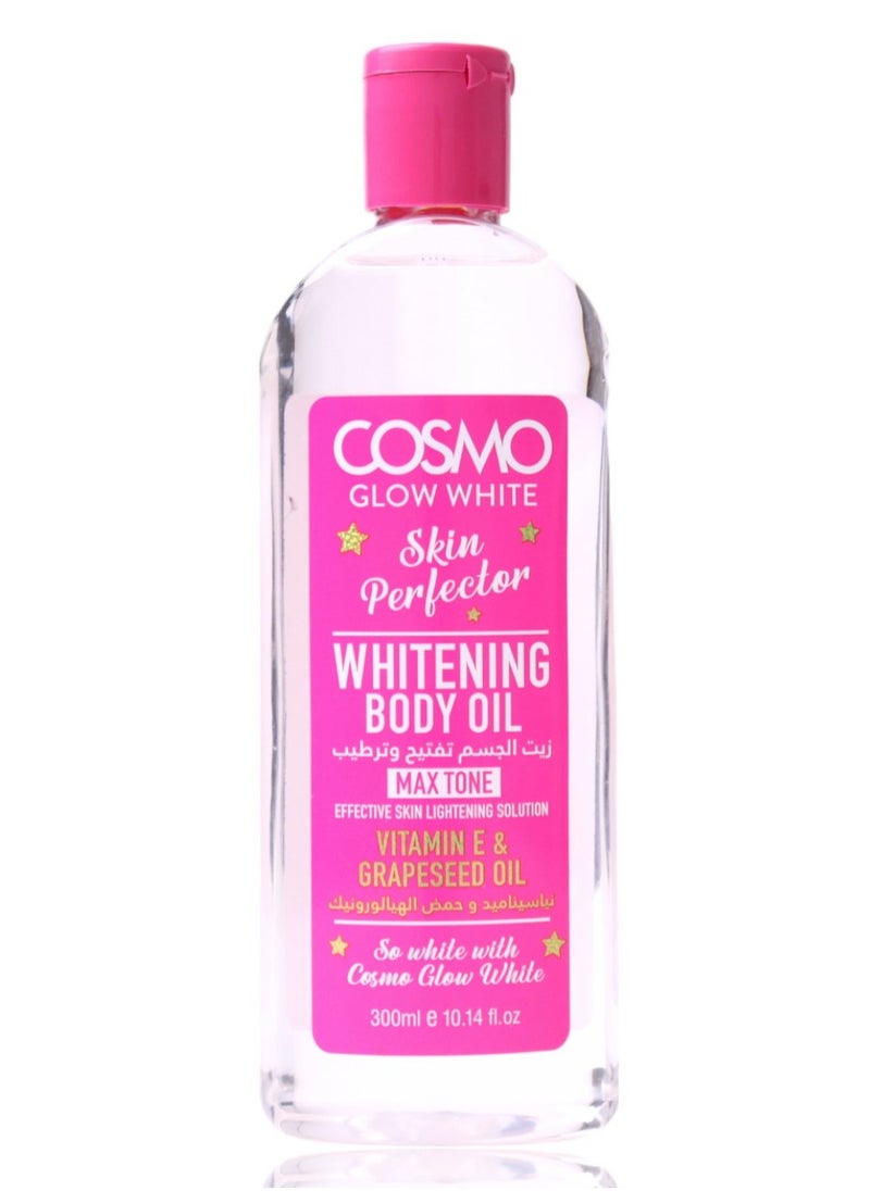 COSMO Whitening Body Oil Mix Tone Vitmane E And Grape seed 300ml 