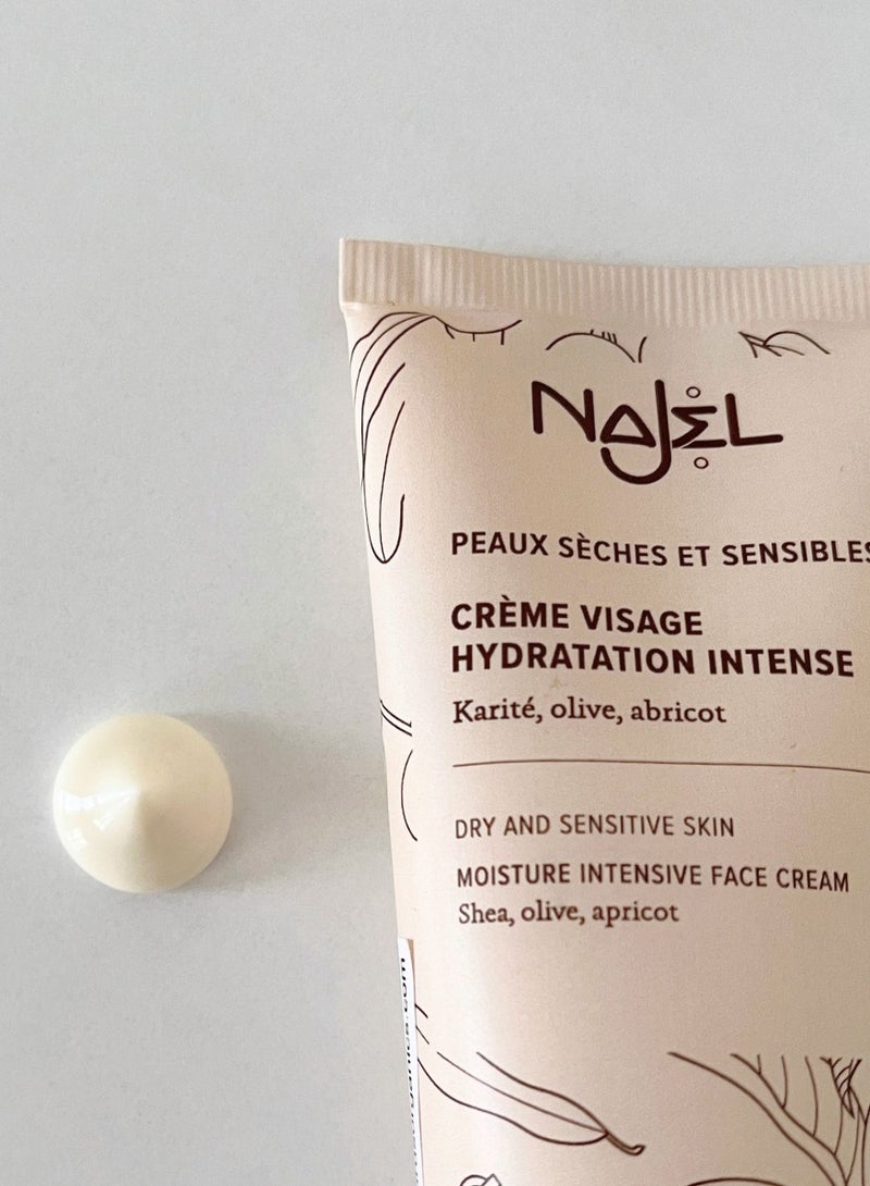 Najel Organic Moisture Intensive Face Cream - Eco Certified Made in France - Image 2