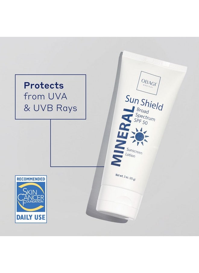 Obagi Medical Obagi Sun Shield Hypoallergenic Mineral Sunscreen Broad Spectrum Spf 50 Protection From The Sun Sheer Quickabsorbing Formula 2 Pack 2 * 3 Oz  - Image 2