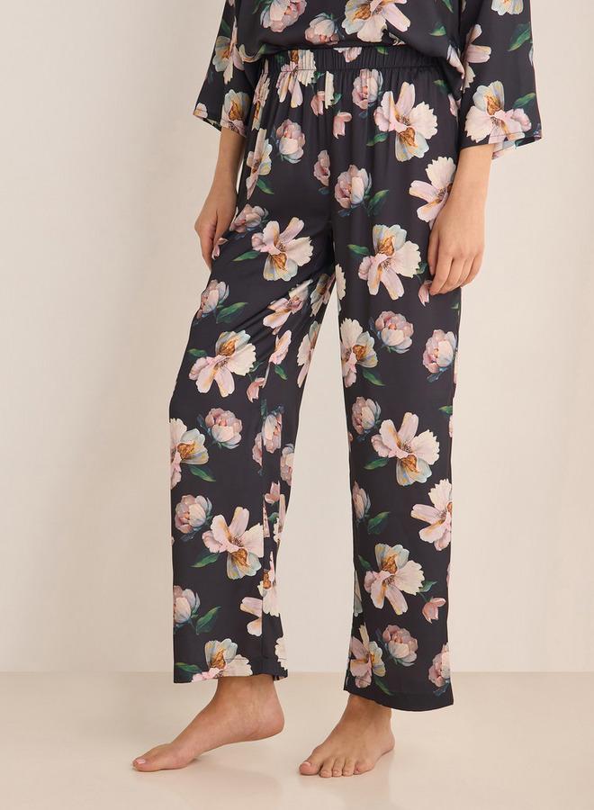 سبلاش فيڤ طقم بيجامة وتيشيرت بطبعة زهور - Image 3