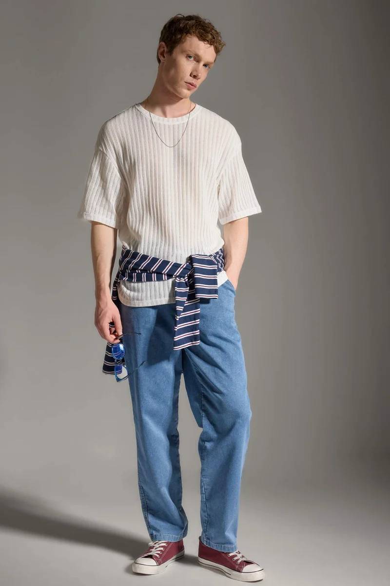 ديفاكتو Wide Leg Elastic Waist Trousers