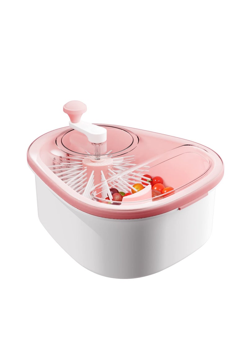 Excefore Fruit Cleaning Device, Large Fruit Washer Spinner with Brush, Fruit Cleaner with Fruit Washing Bowl,Fruit Cleaning Device,Vegetable Scrubber  - Image 1