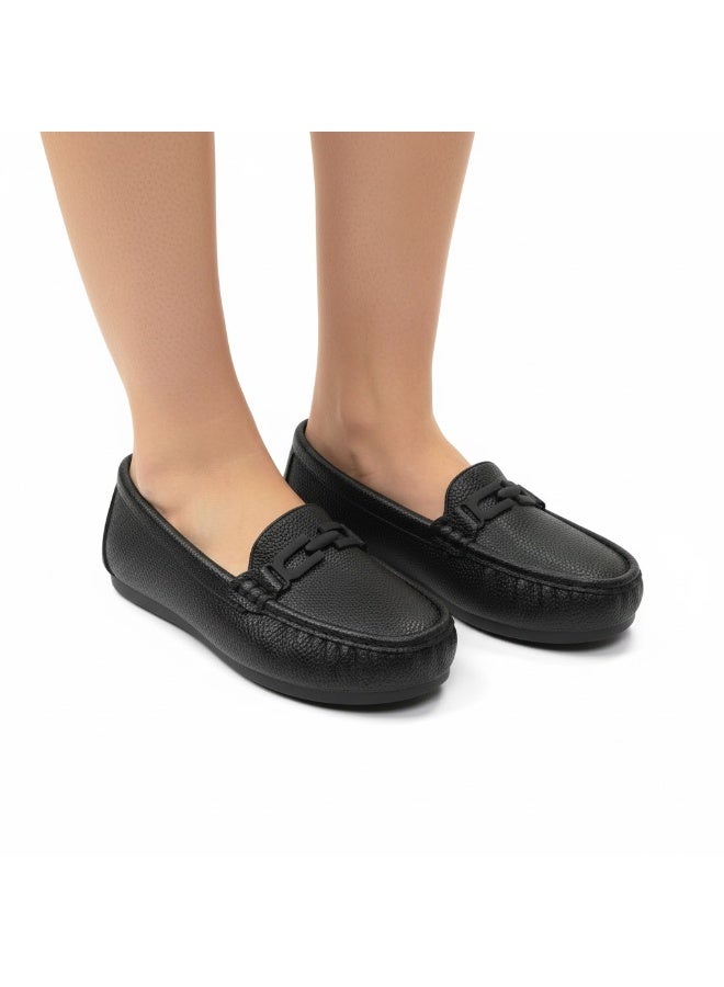 حذاء لوفر نسائي راقٍ بكعب مسطّح – أناقة يومية مع راحة تدوم - متوفر بمقاسات و الوان مختلفه - Image 1