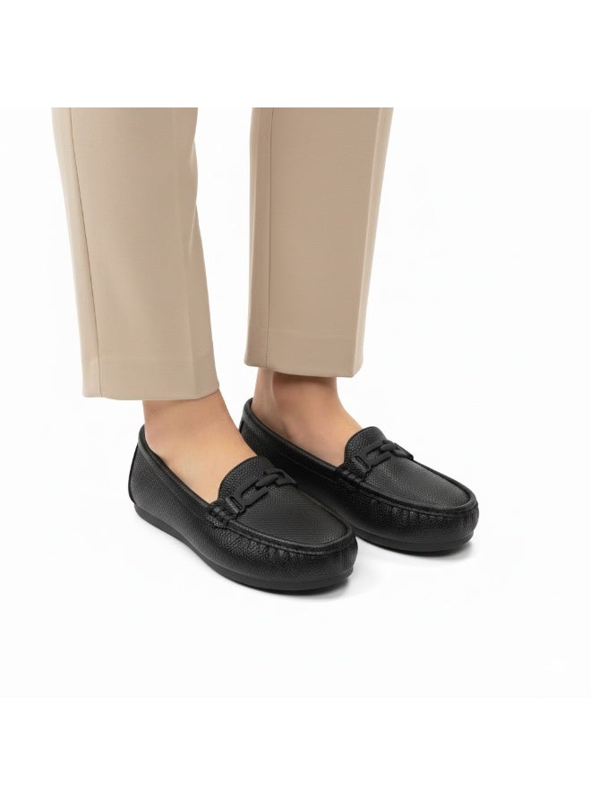 حذاء لوفر نسائي راقٍ بكعب مسطّح – أناقة يومية مع راحة تدوم - متوفر بمقاسات و الوان مختلفه - Image 2