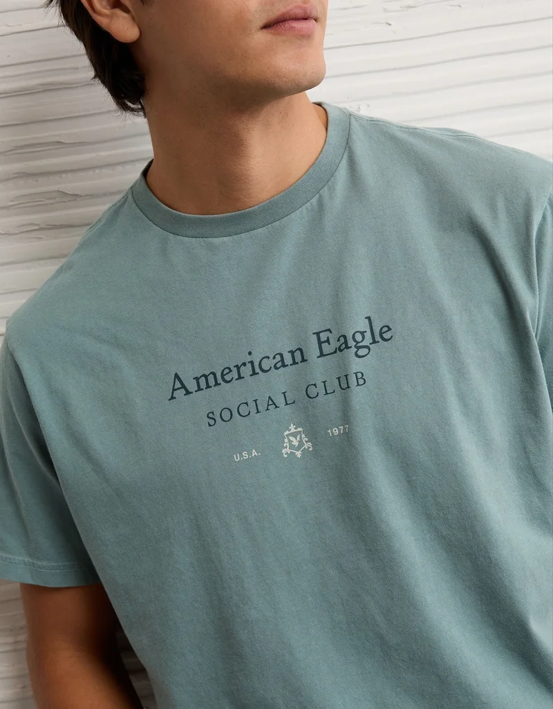 American Eagle  AE Logo Graphic T-Shirt for Men | Best Price UAE