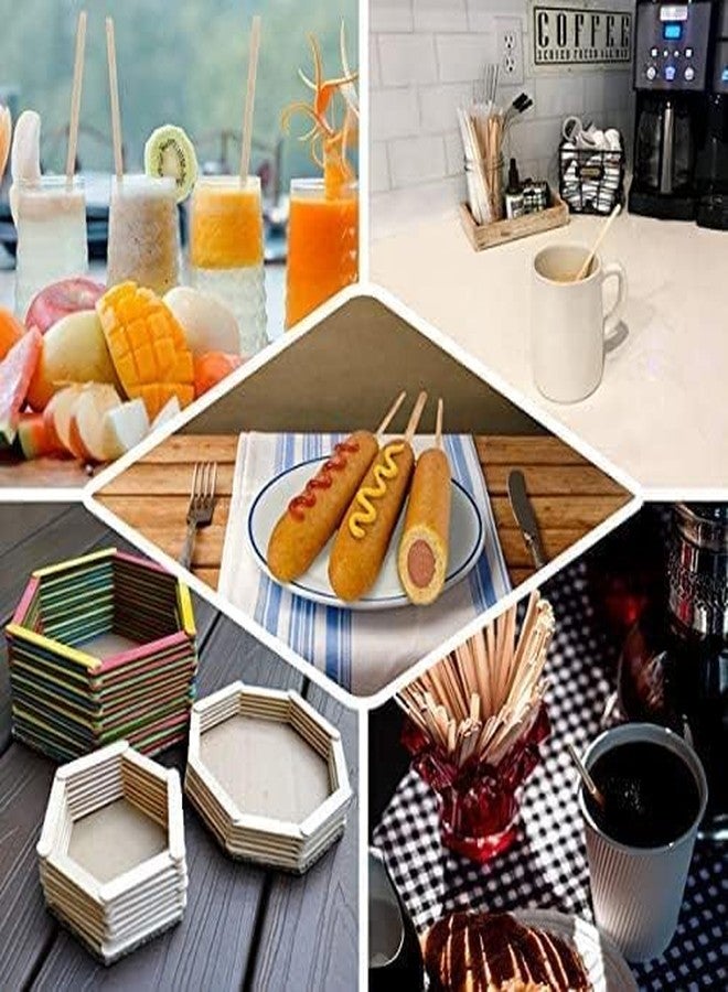 SANWALSA [Pack of 250, 14cm] Coffee Stirrer Sticks | Disposable Wooden Stir Sticks | Ideal for Hot and Cold Beverages - Image 5