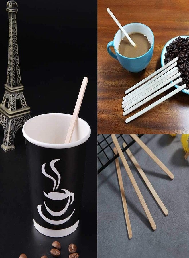 SANWALSA [Pack of 250, 14cm] Coffee Stirrer Sticks | Disposable Wooden Stir Sticks | Ideal for Hot and Cold Beverages - Image 3