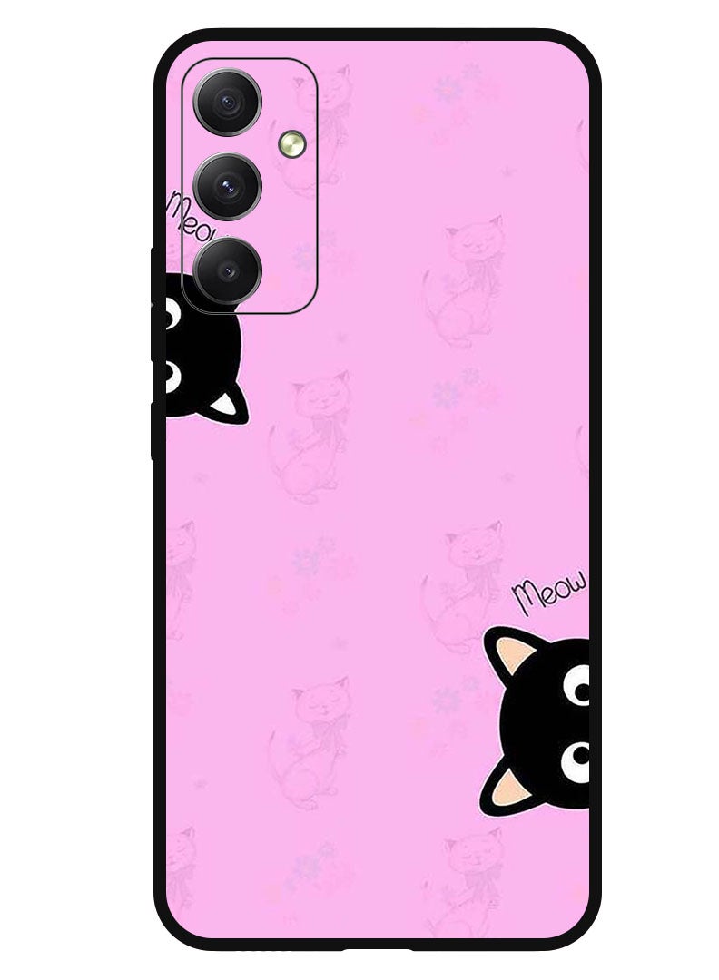 Theodor Protective Case Anti Scratch Shock Proof Bumper Cover For Samsung Galaxy F54 Meow Meow - Image 1