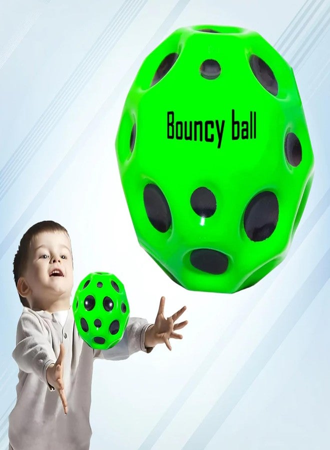 Oblivion Bouncy Ball 1 Pc - Super Bouncer Rubber Moon Balls with Crater Texture Grip, Multicolor Perfect for Playtime Toys, Indoor & Outdoor Play, Beach, Garden, Picnic, Cricket, Toy for Kids & Adults - Image 2