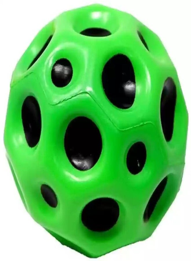 Oblivion Bouncy Ball 1 Pc - Super Bouncer Rubber Moon Balls with Crater Texture Grip, Multicolor Perfect for Playtime Toys, Indoor & Outdoor Play, Beach, Garden, Picnic, Cricket, Toy for Kids & Adults - Image 1