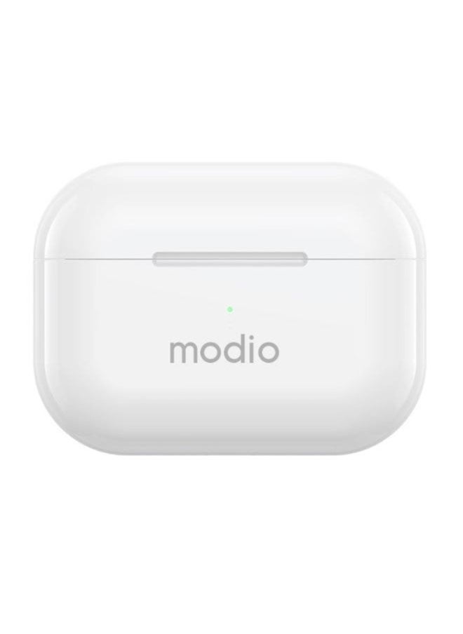 modio - ME8 True Wireless Stereo Earpods with Bluetooth 5.3 – High-Fidelity In-Ear Earbuds with Charging Case, Touch Controls, Built-In Mic & Long Battery Life – Noise-Isolating Headset for Android, iOS & Tablets – Portable & Lightweight Design for Daily Use - Image 1