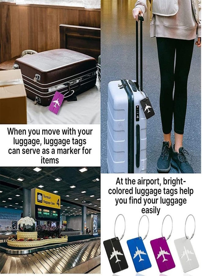 MILLOR Silicone Luggage Tags with Steel Loop, Durable Travel Bag Tags for Easy Identification of Suitcases, Backpacks and Hand Luggage (2) - Image 4