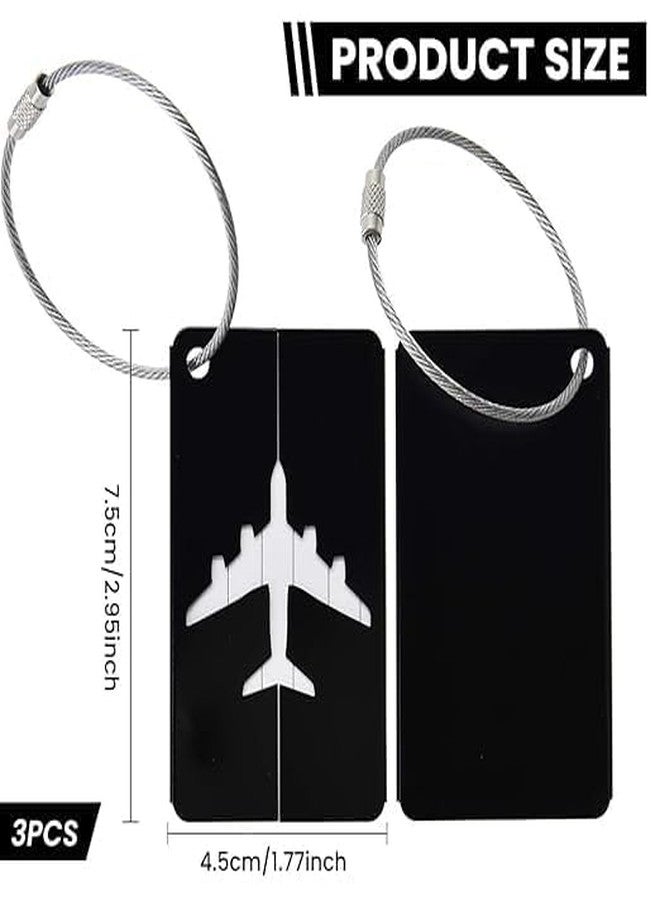MILLOR Silicone Luggage Tags with Steel Loop, Durable Travel Bag Tags for Easy Identification of Suitcases, Backpacks and Hand Luggage (2) - Image 2