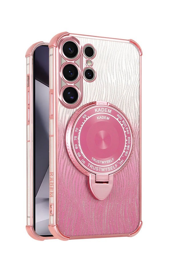 general Glitter Case for Samsung Galaxy S25, Ultra-thin Transparent Shiny Ring Support Anti-shock Housing, Soft TPU Silicone Glitter Women Cover - Image 3