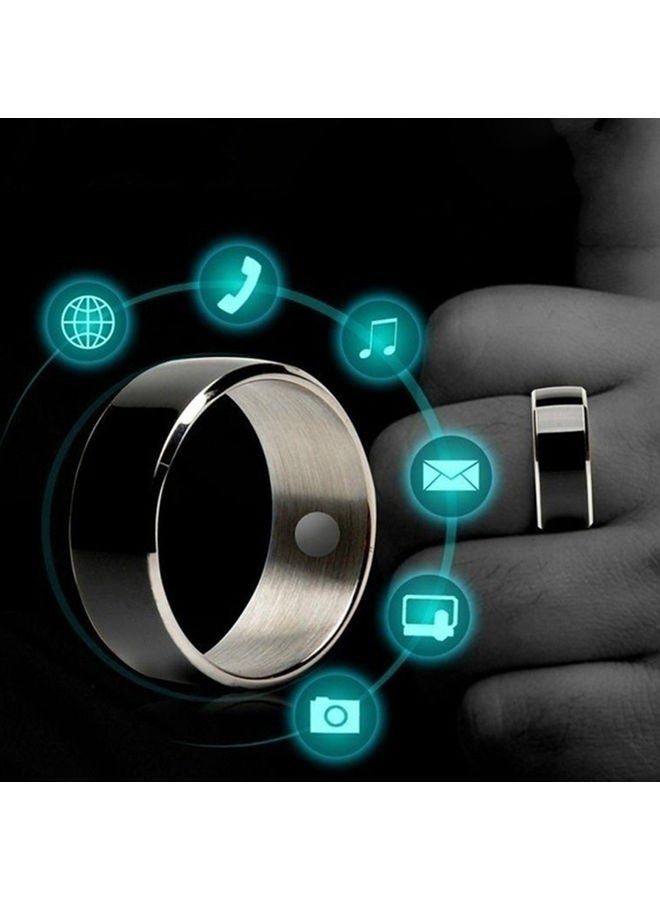 حلقة رقمية ذكية مضادة للماء ومتعددة الوظائف مزودة بتقنية NFC لنافذة نظام أندرويد 6.7x5x0.8سم أسود - Image 4