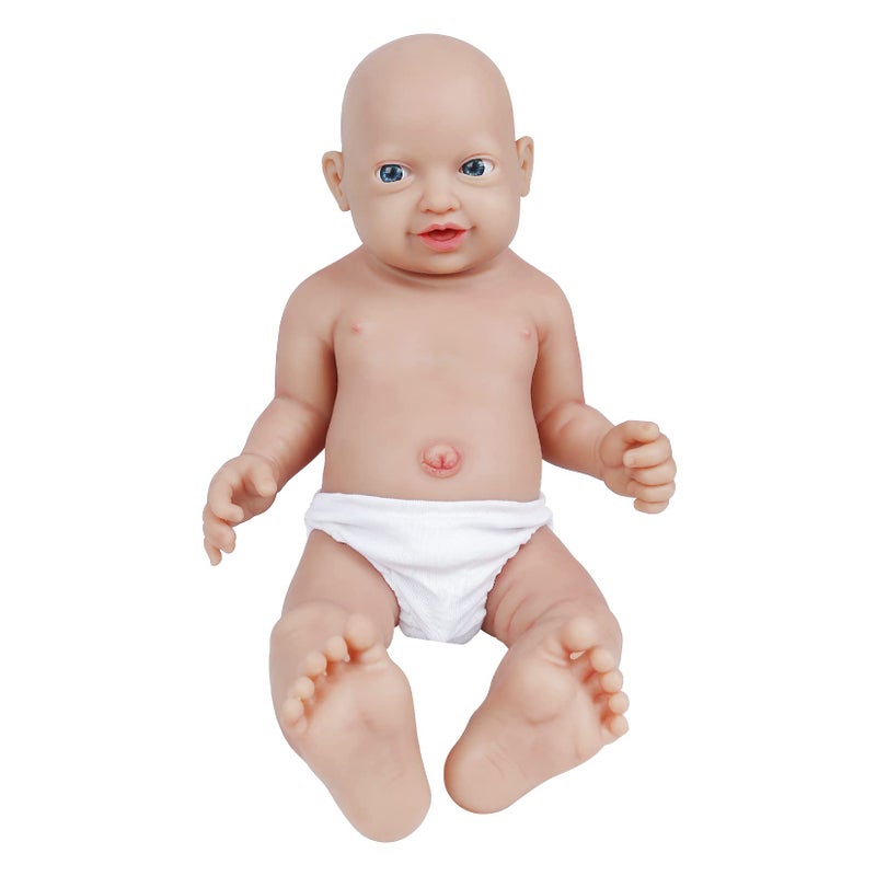 Vollence 20 inch Full Body Silicone Baby Dolls That Look Real Not Vinyl Dolls Soft Realistic Newborn Lifelike Silicone Baby Dolls Gifts for KidsBirthday Gifts  Girl - Image 3