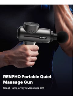 RENPHO RENPHO Powerful Portable Massage Gun with Long Battery Life and 10 Min Auto-off Protection - Black  - Image 3