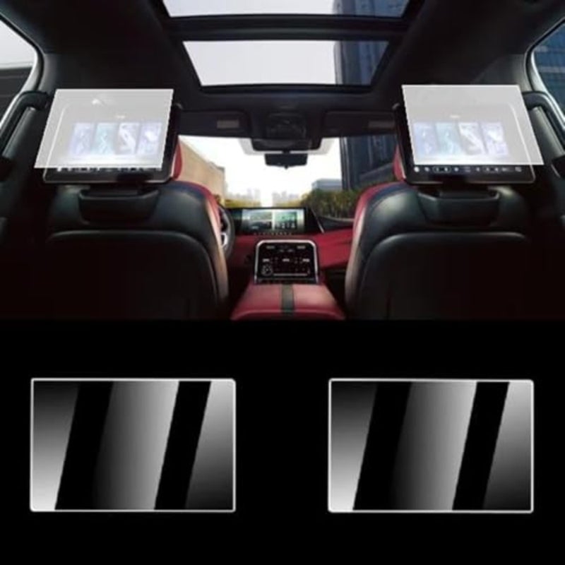 2 Pack Rear Seat Entertainment Screen Protector Fit for Nissan Patrol Y63 2025 2026, 12.3" Dual Display, 9H Tempered Glass - Image 2