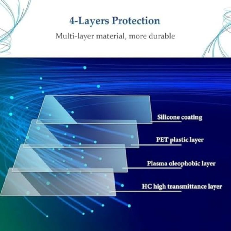 2 Pack Rear Seat Entertainment Screen Protector Fit for Nissan Patrol Y63 2025 2026, 12.3" Dual Display, 9H Tempered Glass - Image 3