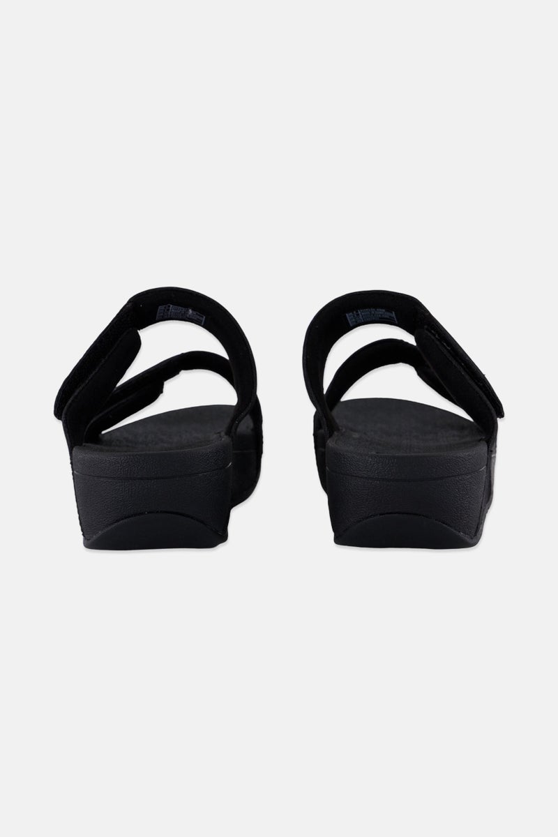 FitFlop Women Velcro Closure Shimmerlux Slippers, Black - Image 2