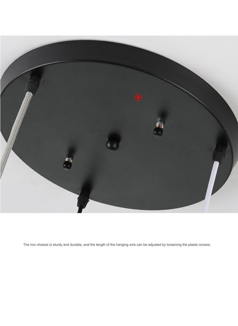 Onelight Modern and Simple LED 3-Color Light-Adjustable Chandelier, Suitable for Homes, Restaurants, and Bars - Image 4